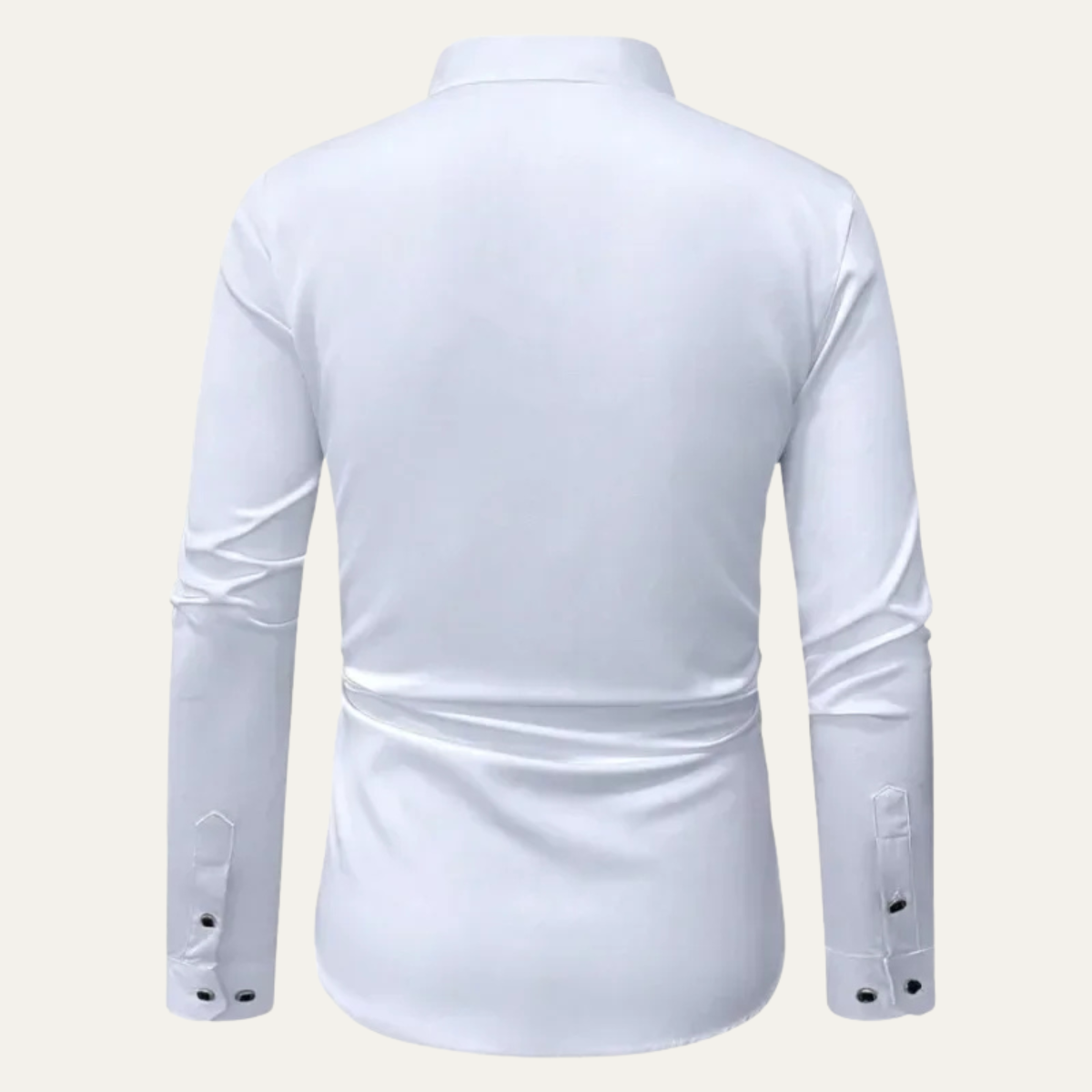Classic Fit Mens White Long Sleeve Dress Shirt
