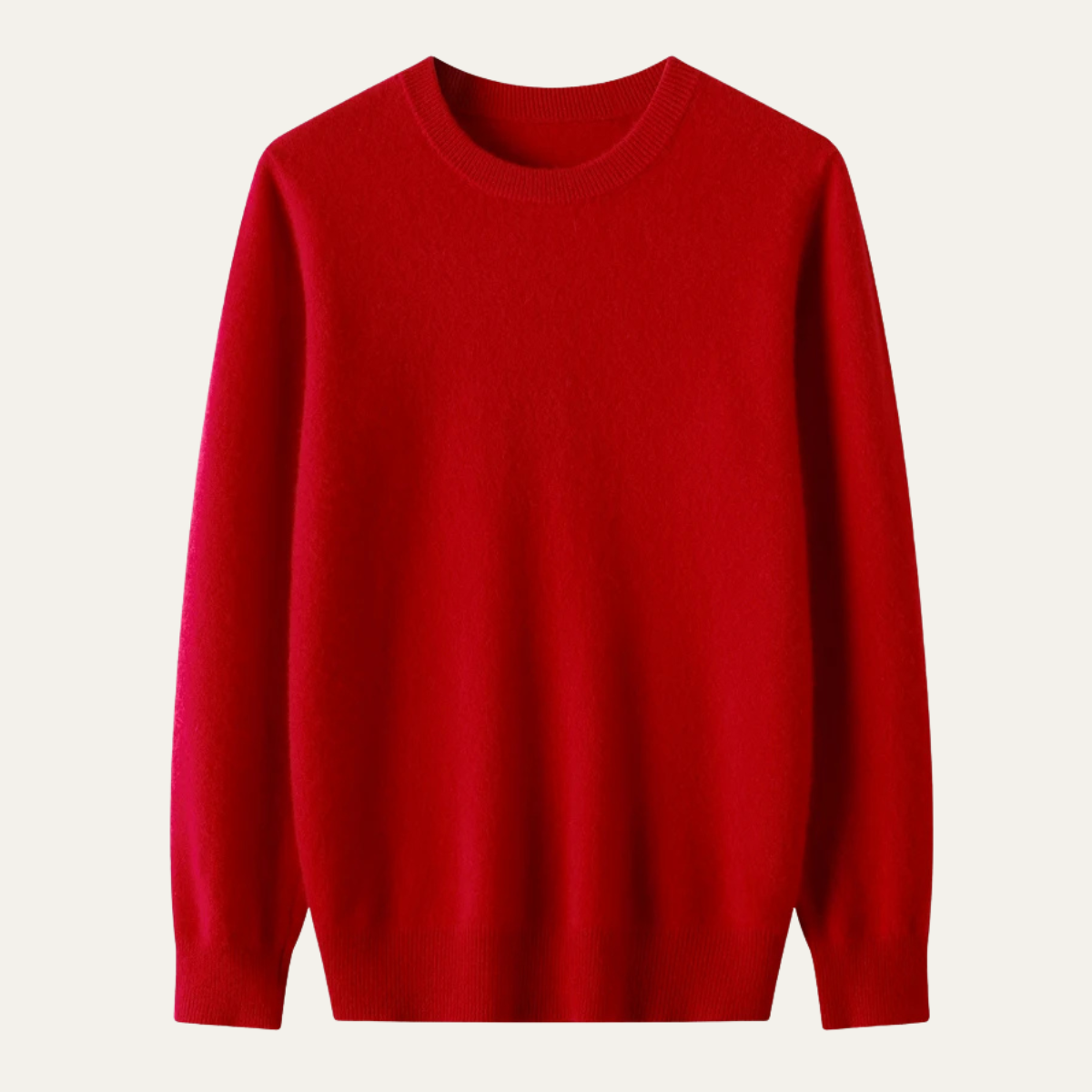 Classic Mens Warm Merino Wool Crew Neck Sweater - Nocini