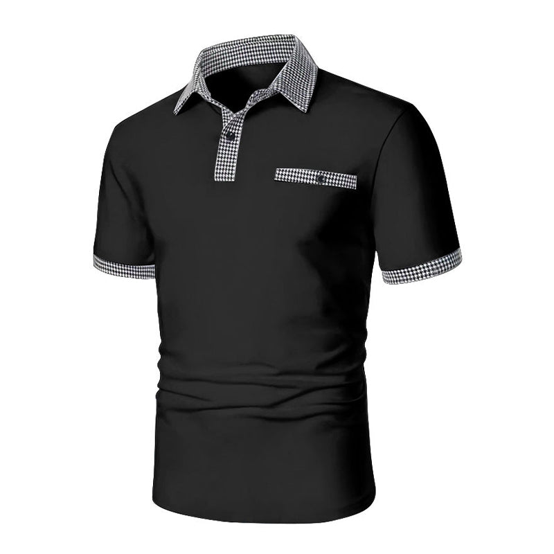 Casual Checkered Men's Polo Shirt