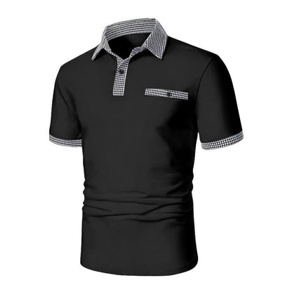 Casual Checkered Men's Polo Shirt