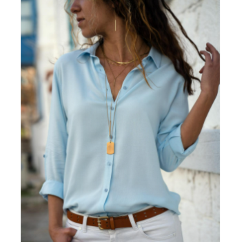 Elegant Ladies Lightweight Chiffon Shirt