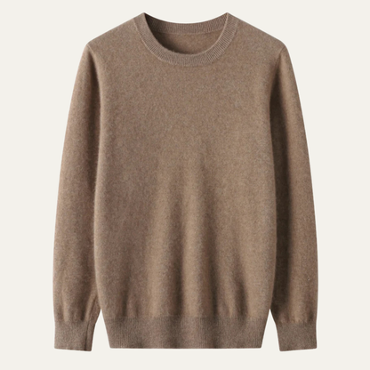 Warm Mens Merino Wool Crew Neck Sweater - Nocini