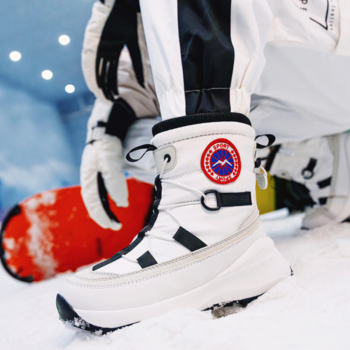 Warm Insulated Waterproof High Top Snow Boots for Men
