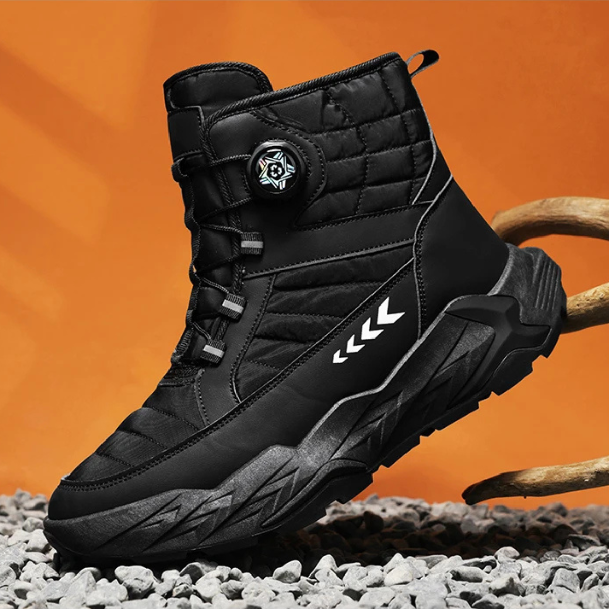 Warm Waterproof Insulated Snow Boots for Men
