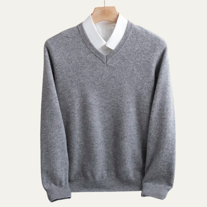Classic Men's Soft Merino Wool Crew Neck Sweater