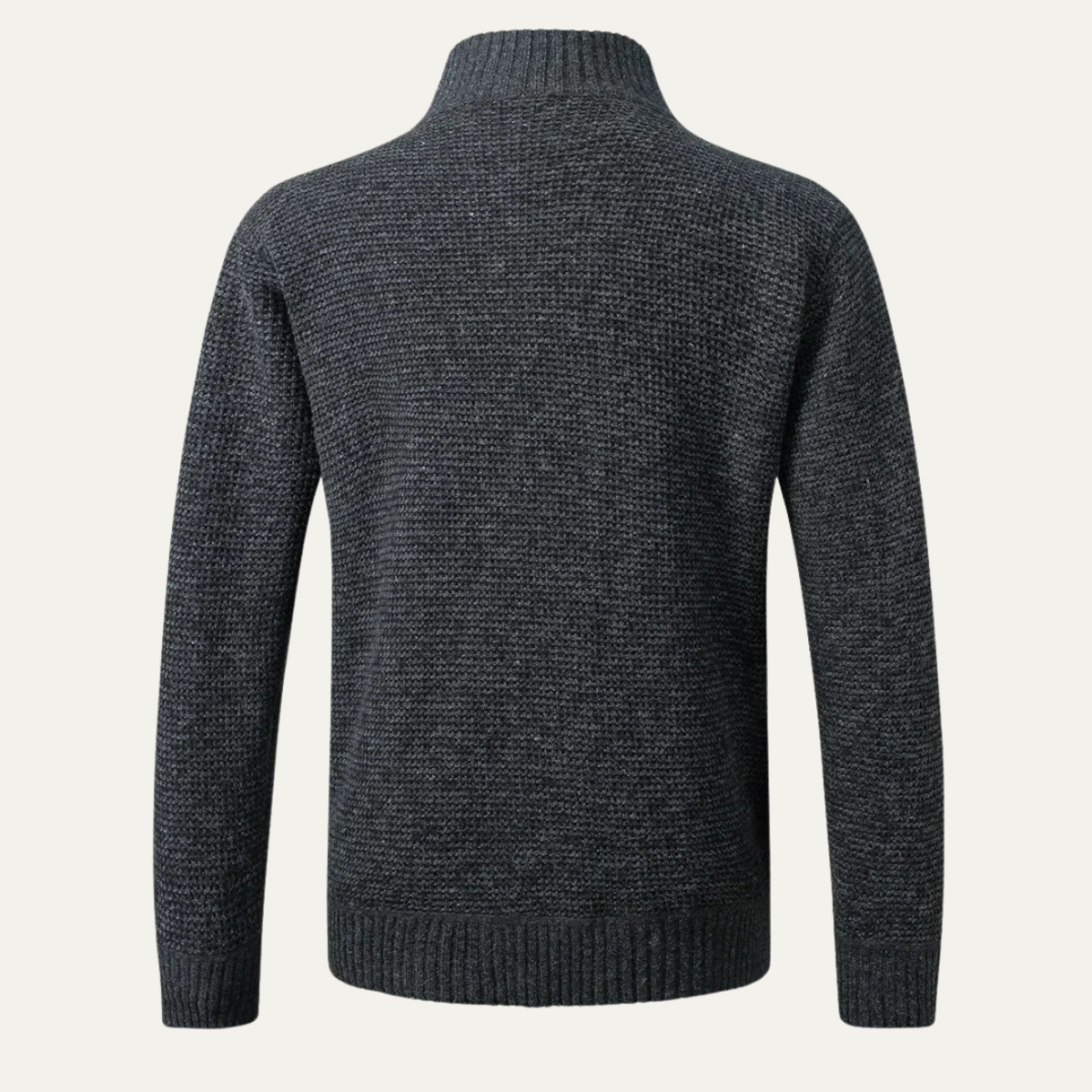 Stylish Men's Fitted Crew Neck Cozy Cardigan