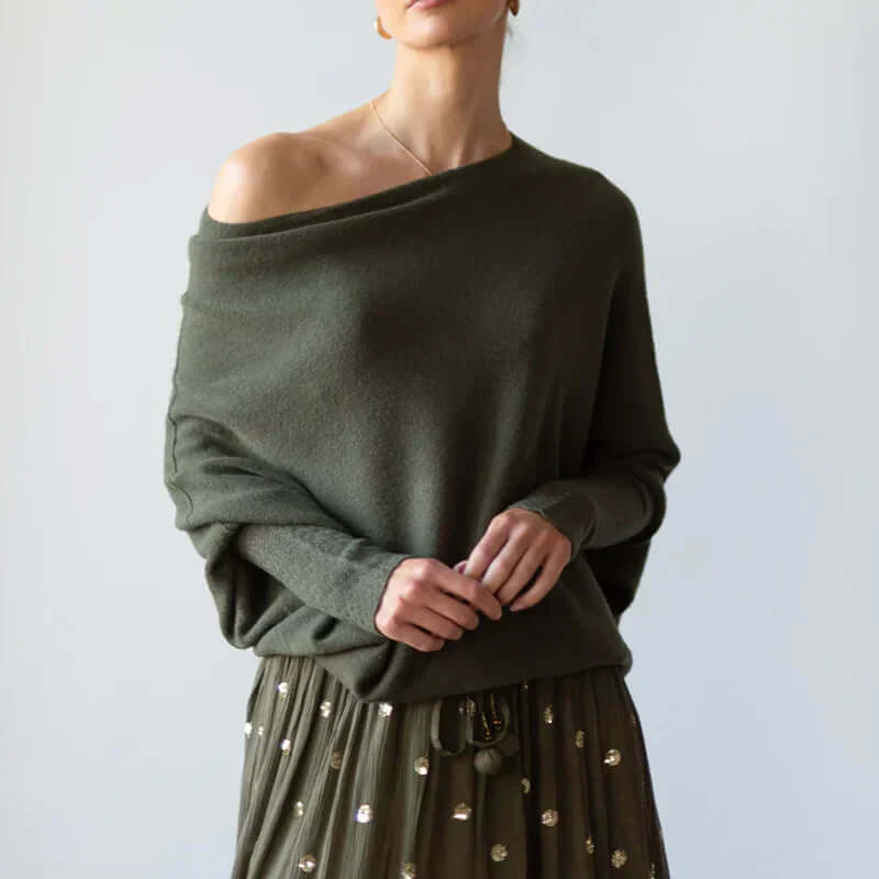 Women's Oversized Off Centre Sweater