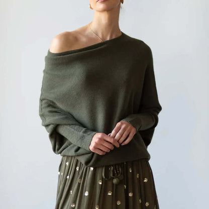 Women's Oversized Off Centre Sweater
