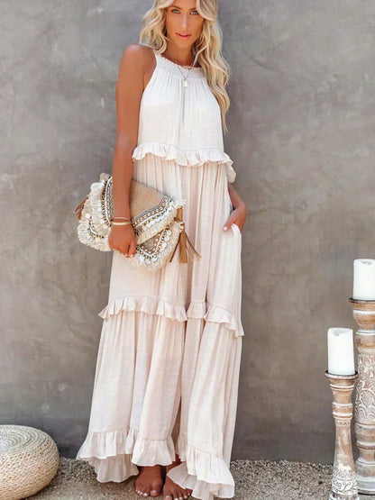 Chic Ruffle Strapless Summer Dress