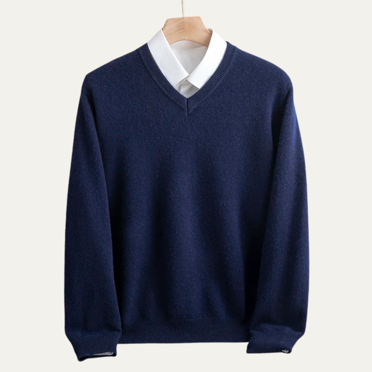Classic Men's Soft Merino Wool Crew Neck Sweater