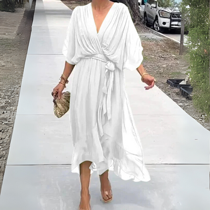 Chic Casual Summer Wrap Dress - Olytrend