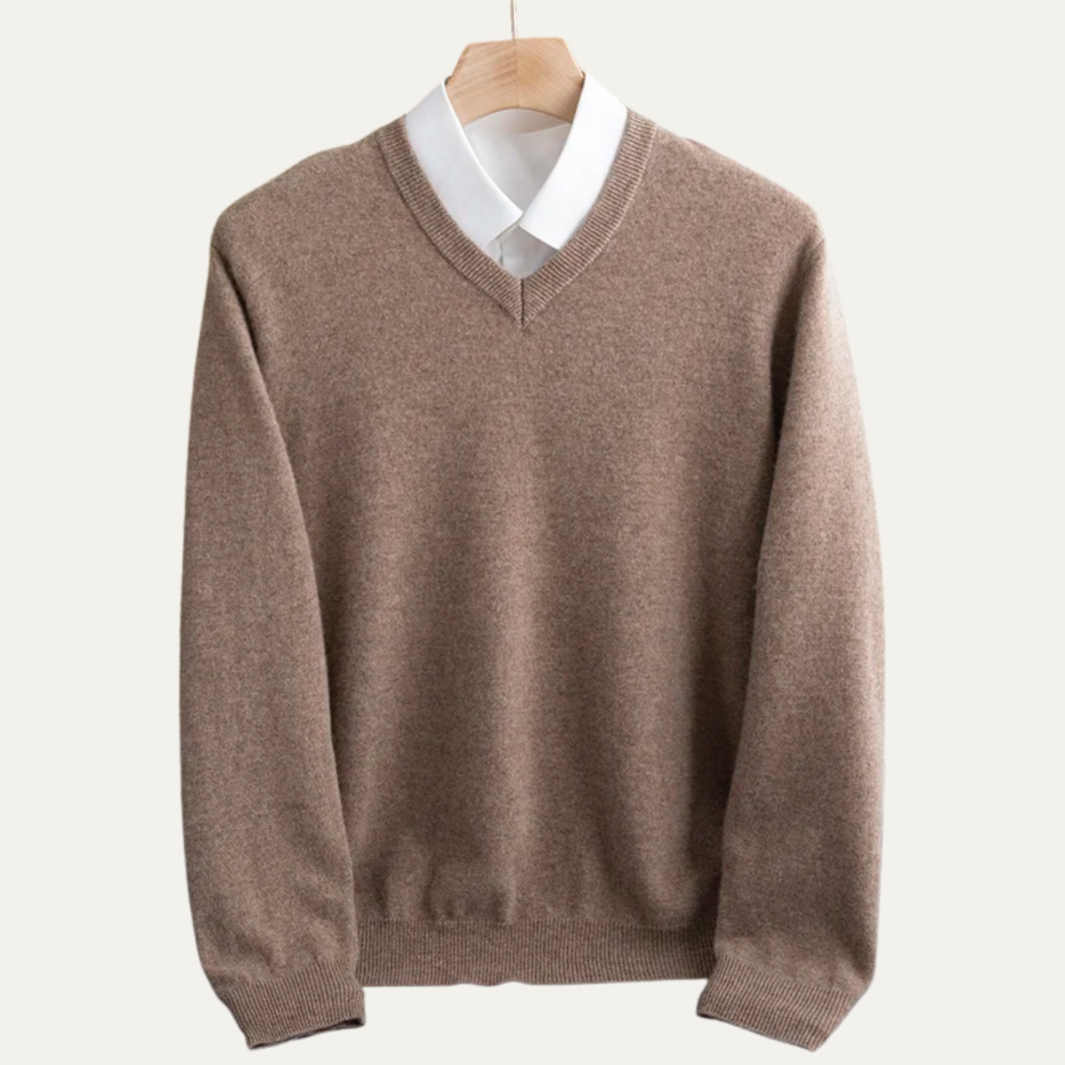 Classic Men's Soft Merino Wool Crew Neck Sweater