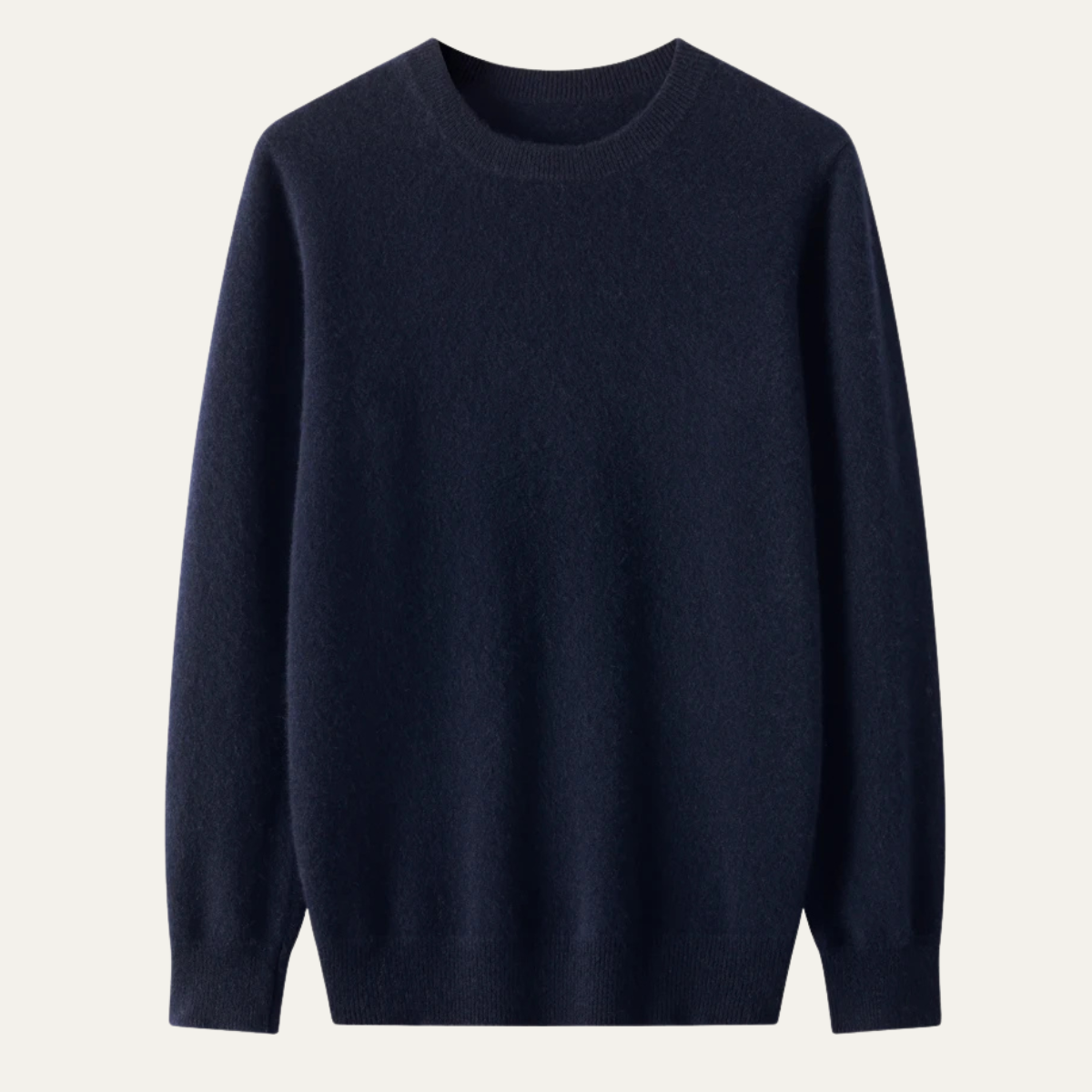 Classic Mens Warm Merino Wool Crew Neck Sweater
