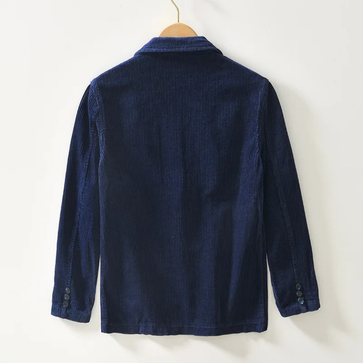 Relaxed Fit Corduroy Office Jacket for Men