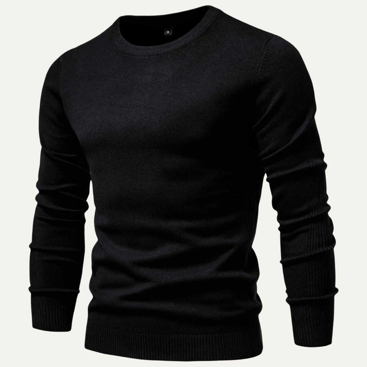 Warm Mens Crew Neck Knitted Winter Sweater