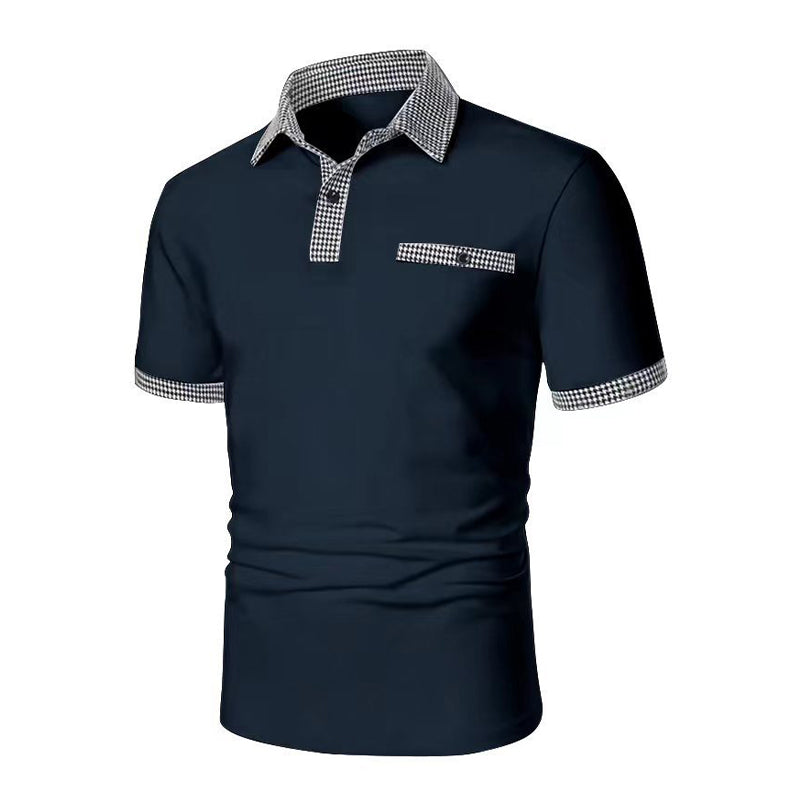Casual Checkered Men's Polo Shirt