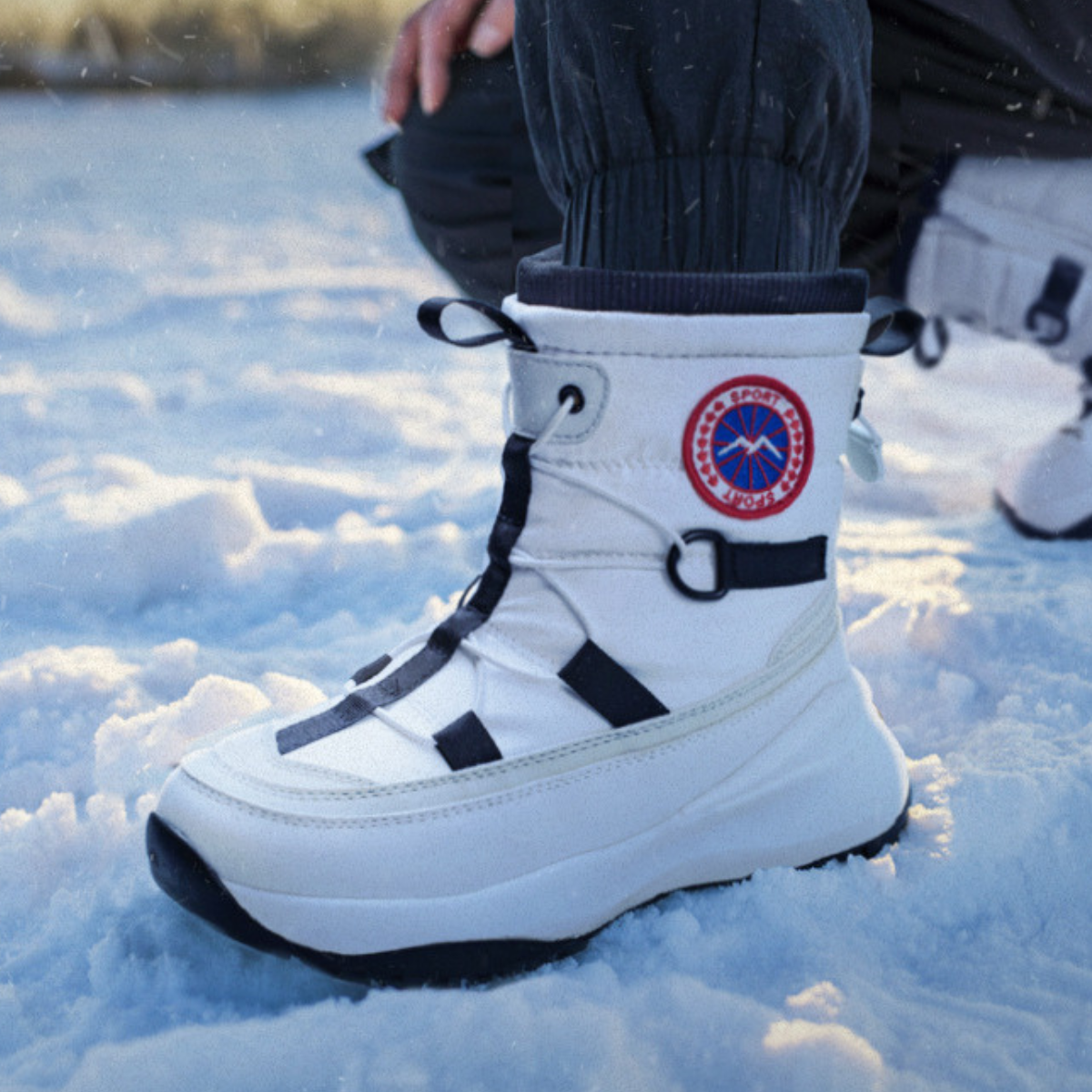 Warm Insulated Waterproof High Top Snow Boots for Men