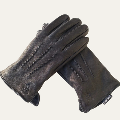 Thermal Insulated Mens Leather Snow Gloves - Nocini