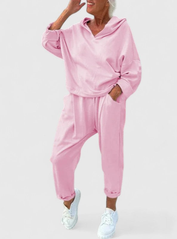 Cozy Fleece Hoodie Outfit Set