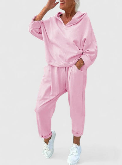 Cozy Fleece Hoodie Outfit Set
