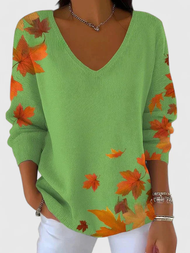 Classic V-Neck Knit Sweater