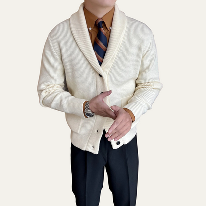 Cozy Men's Winter Knit Button Cardigan Sweater