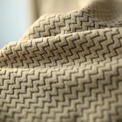 Warm Mens Waffle Fleece Half Zip Sweater