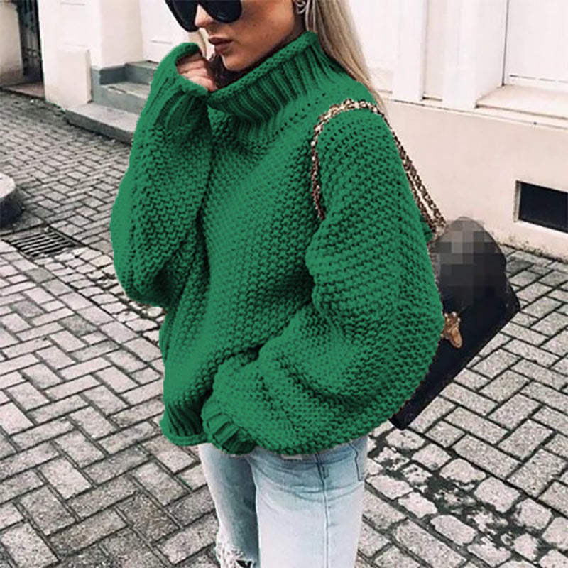 Nadia | Women's Cozy Oversized Crew Neck Knit Sweater