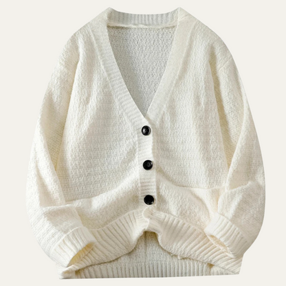 Classic Men's V Neck Knitted Cardigan Sweater