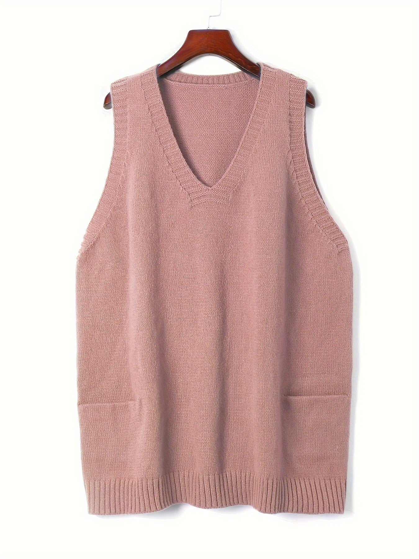 Relaxed Fit Open Front Vest