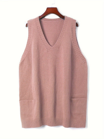 Relaxed Fit Open Front Vest