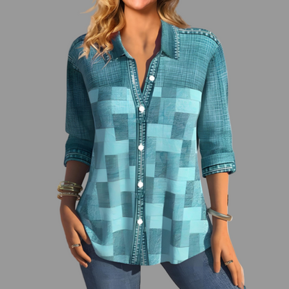 Classic Ladies Front Button Down Shirt