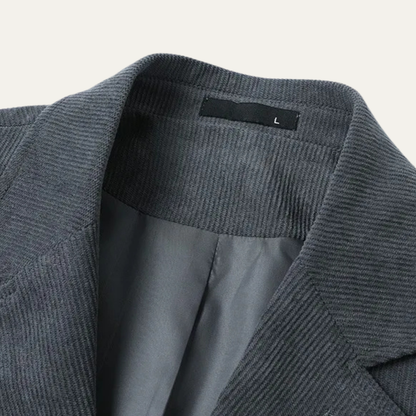 Classic Men's Textured Cord Blazer