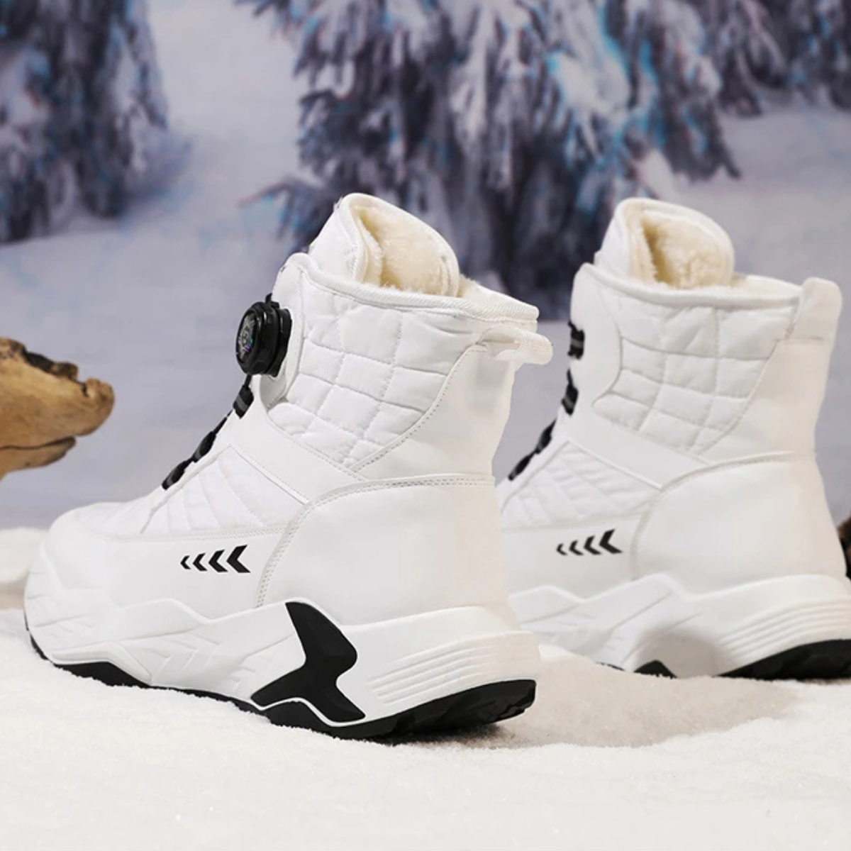 Warm Waterproof Insulated Snow Boots for Men