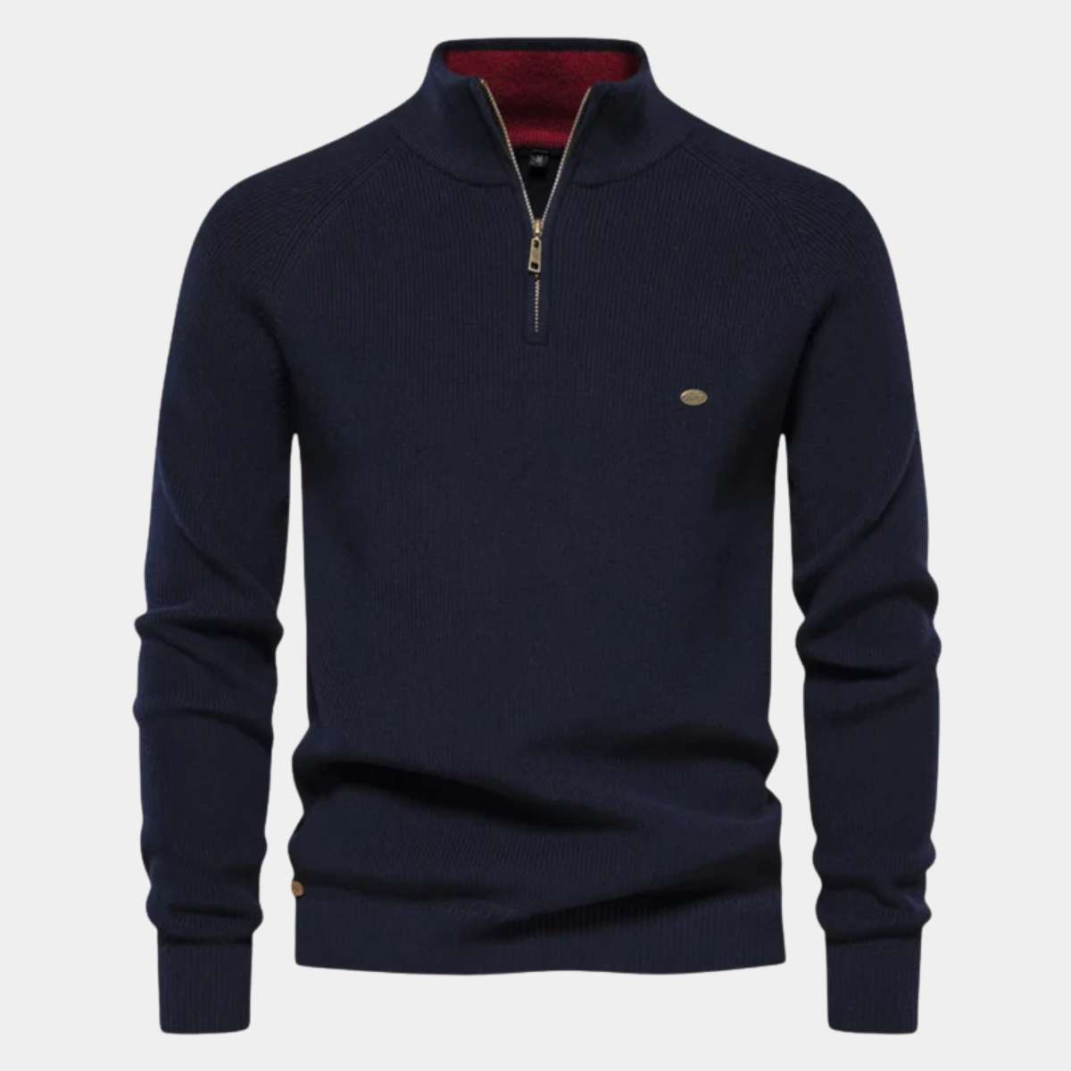 Classic Men's Cotton Quarter Zip Jumper Sweater