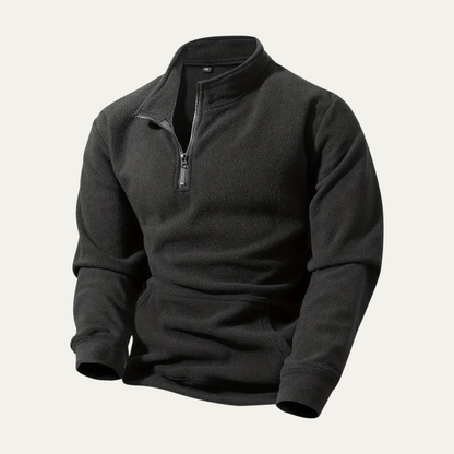 Cozy Men's Fleece Half Zip Pullover Jacket