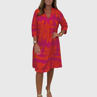 Pretty Floral Party Dress for Women