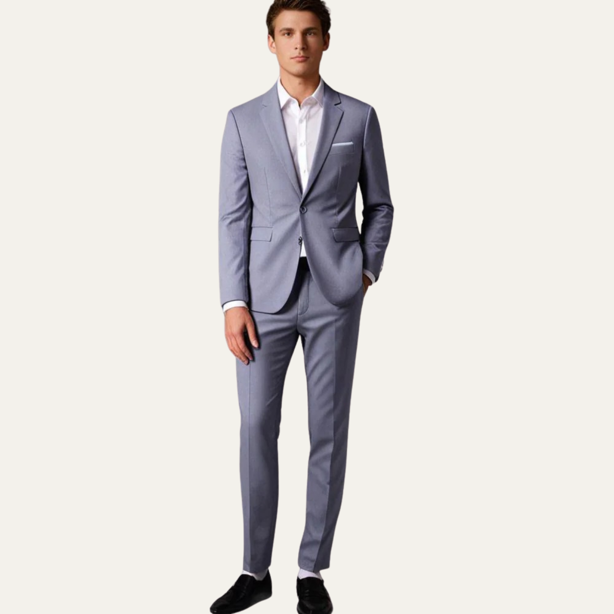 Classic 2 Piece Mens Suit Blazer and Trousers Set