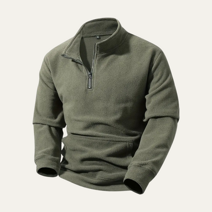 Cozy Men's Fleece Half Zip Pullover Jacket