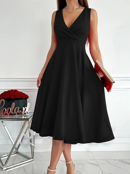 Chic V-Neck Summer Party Dress
