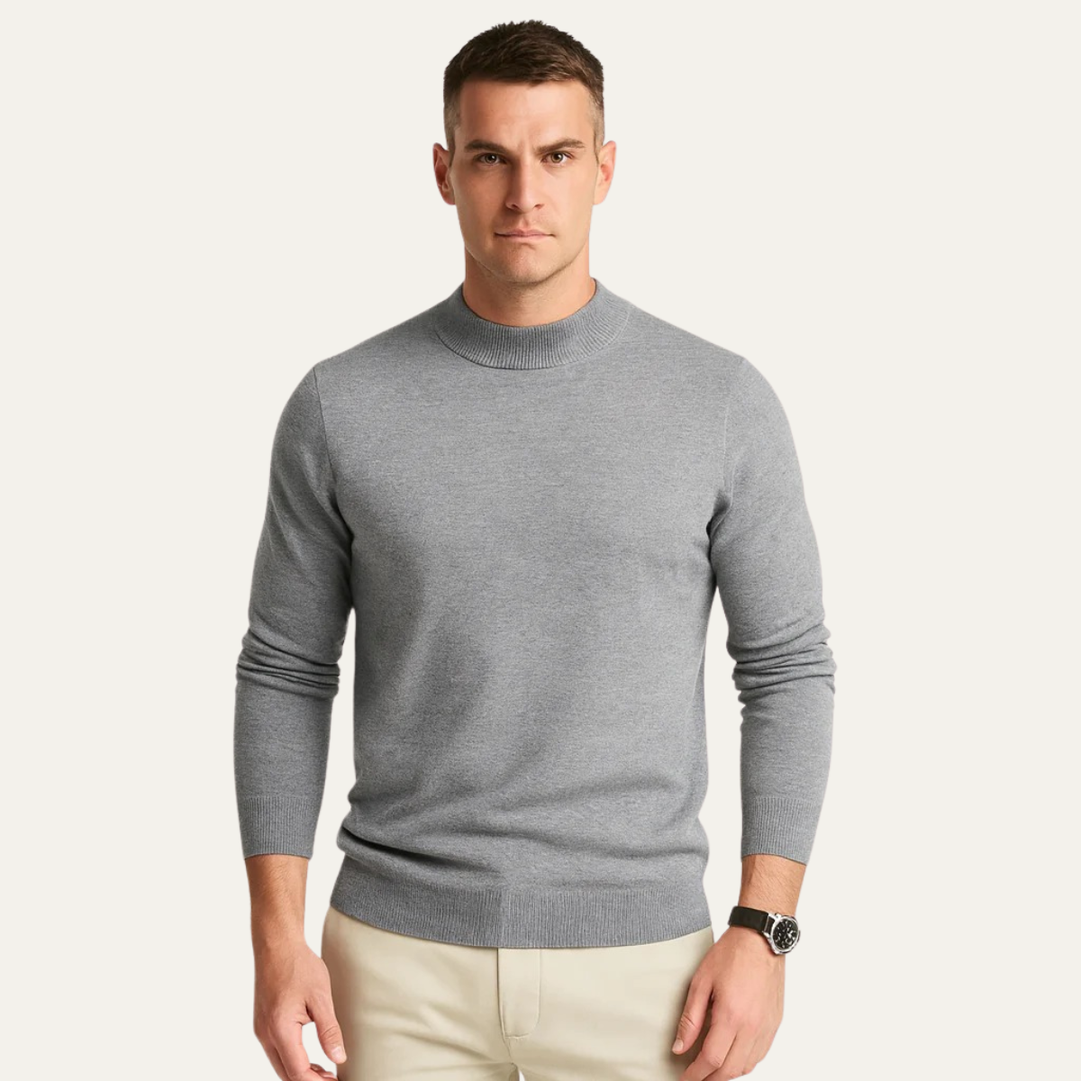 Classic Simple Knit Crew Neck Men's Sweater
