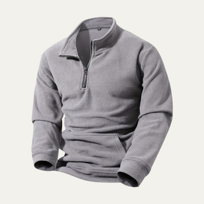 Cozy Men's Fleece Half Zip Pullover Jacket
