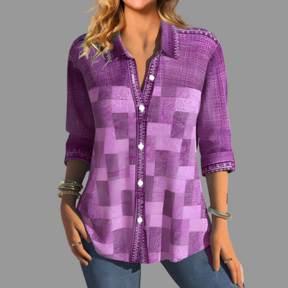 Classic Ladies Front Button Down Shirt