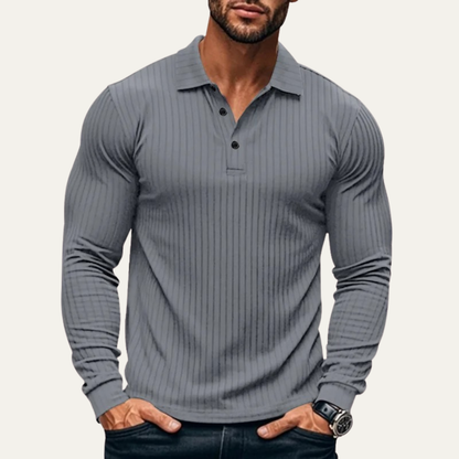 Classic Fit Men's Textured Polo Shirt