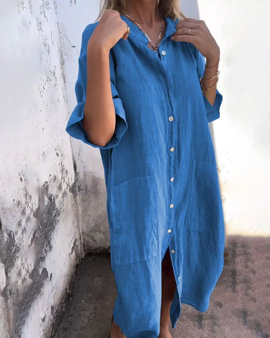 Chic Flowy Sundress Shirt