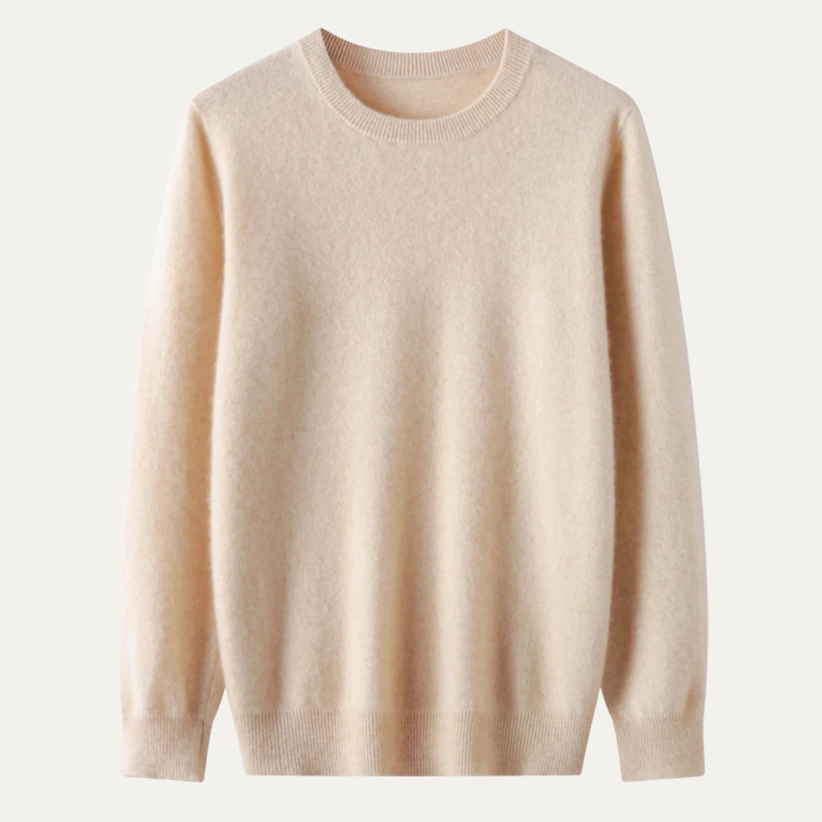 Warm Mens Merino Wool Crew Neck Sweater