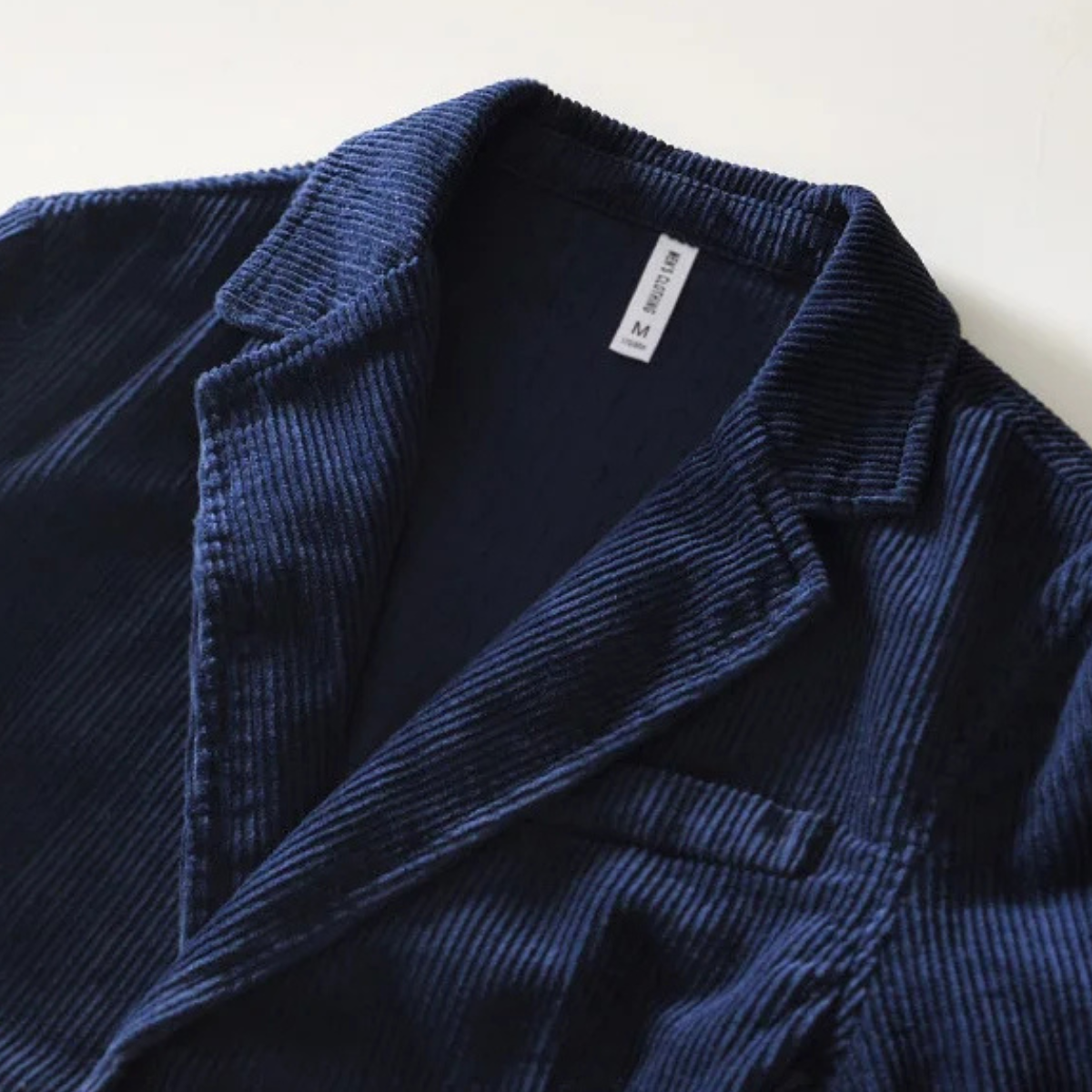 Relaxed Fit Corduroy Office Jacket for Men