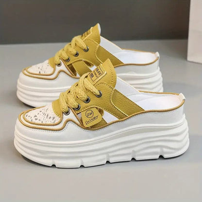 Women's Slip On Sneakers - Classic Casual Mule Shoes - Nocini