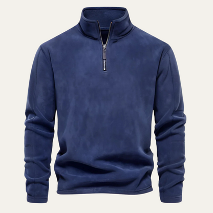 Men's Classic Slim Fit Quarter Zip Jumper Sweater