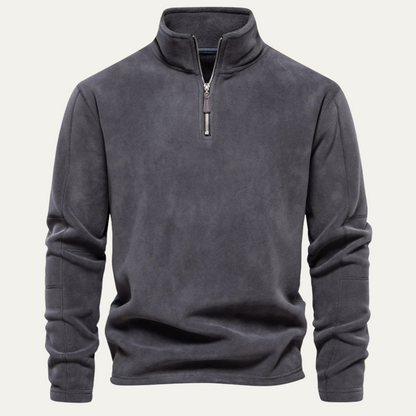 Men's Classic Slim Fit Quarter Zip Jumper Sweater - Nocini